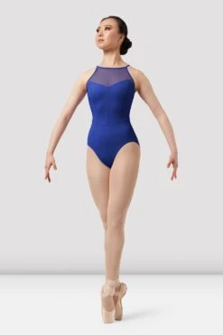 Ladies Mirella Chevron Halterneck Leotard