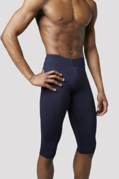 Mens/Boys Knee Length Rehearsal Tights -Fashion Clothing BLOCH MP003 NAV 0485