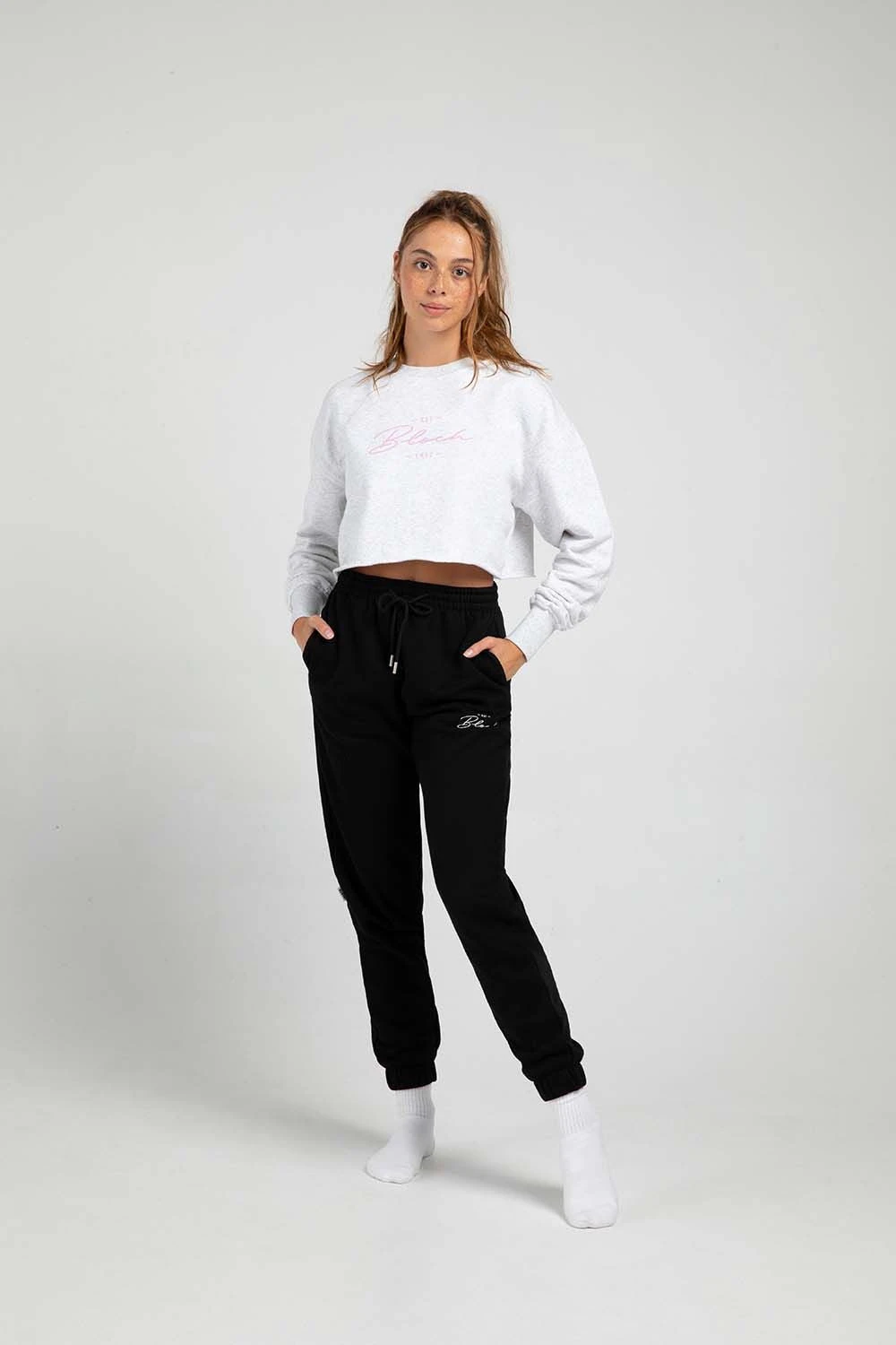 Off-Duty Terry Cropped Crew 3 Off-Duty Terry Cropped Crew