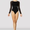 Ladies Dana Velvet Long Sleeve Leotard