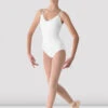 Ladies Mirella V-neck Camisole Leotard -Fashion Clothing M207LD F WHT