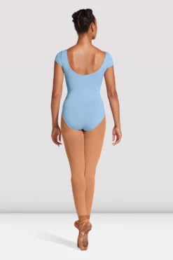 Ladies Mirella Cap Sleeve Princess Seam Leotard -Fashion Clothing M515L LTB BACK