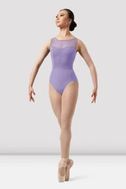 Ladies Mirella Chevron Mesh Back Leotard