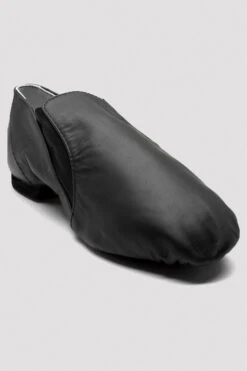 Mens Leather Elasta Jazz Booties -Fashion Clothing S0499L BLK 08 a52e045c b70e 4ab8 915d a52444ae1596